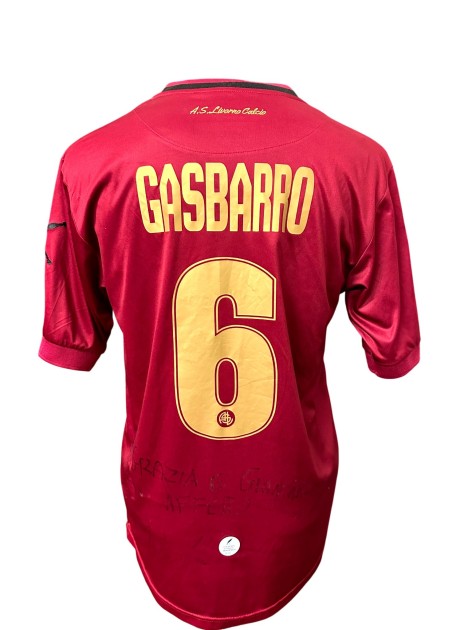 Gasbarro's Livorno Signed Issued Shirt, 2015/16