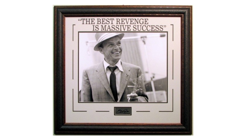 Frank Sinatra Photograph with Engraved Signature