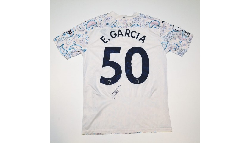Garcia's Man City Match-Issued Signed Shirt