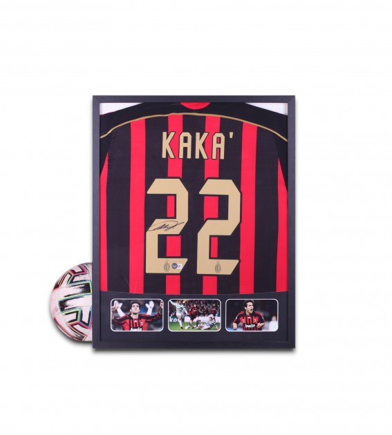 Maglia Kaká Milan - Autografata e incorniciata