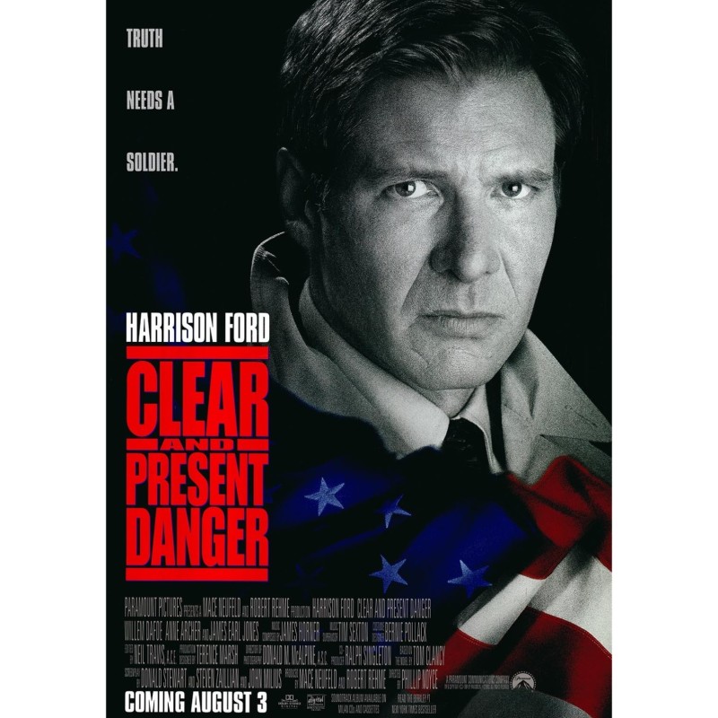 Clear and Present Danger 1994 Original One Sheet Movie Poster