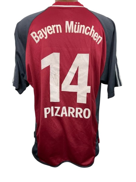 Pizarro's Bayern Monaco Signed Official Shirt, 2001/02