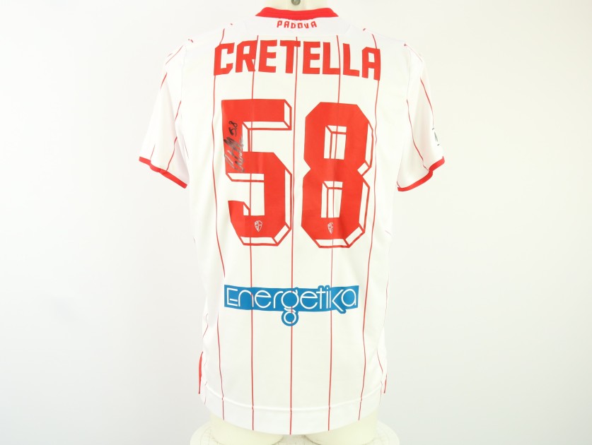 Cretella's Unwashed Signed Shirt, Padova vs Atalanta U23 2024