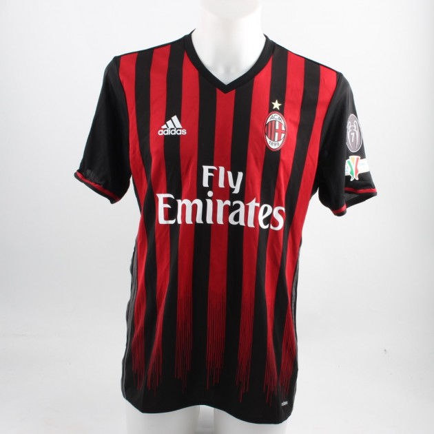 De Sciglio shirt, issued for Milan-Juventus, 15/16 Tim Cup Final