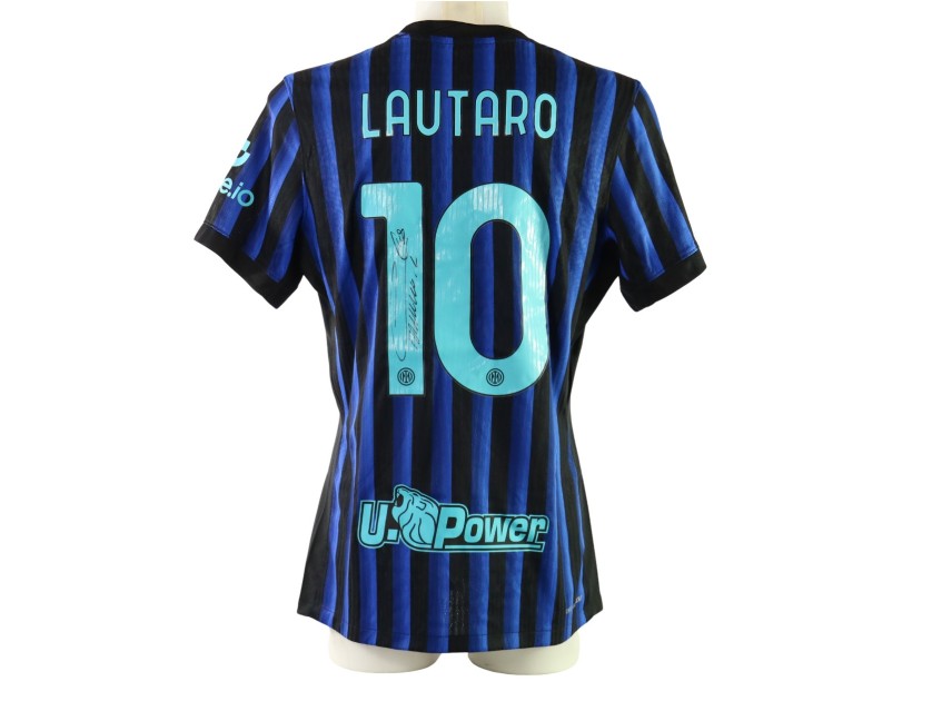 Lautaro Martinez's Inter Signed Match-Issued Shirt, 2025/26