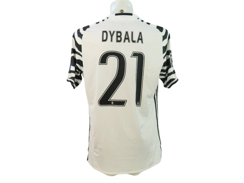 Dybala's Juventus Match-Issued Shirt, UCL 2016/1\7