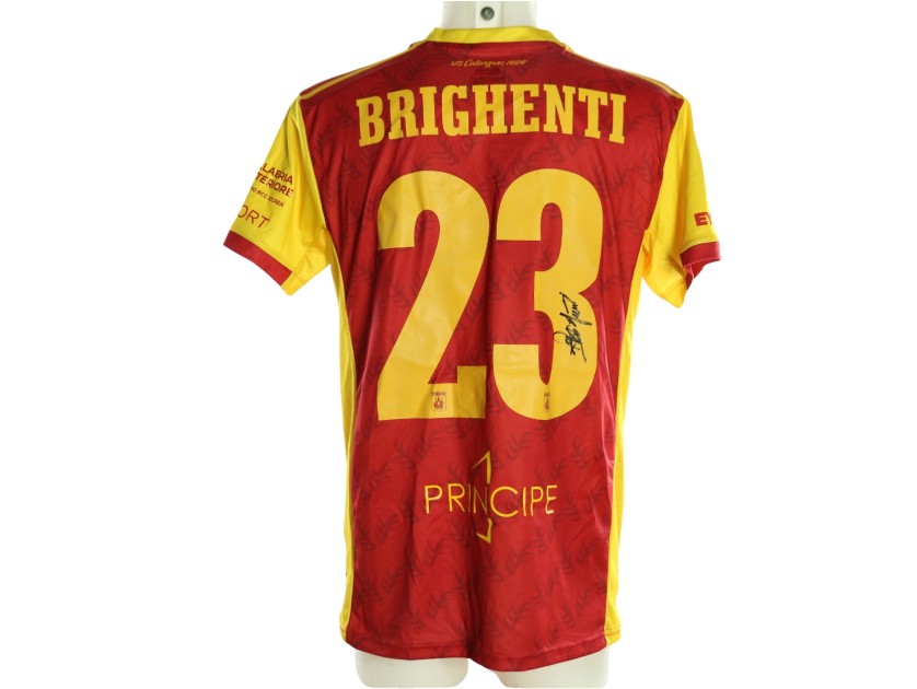 Brighenti's Signed Unwashed Shirt, Avellino vs Catanzaro 2026