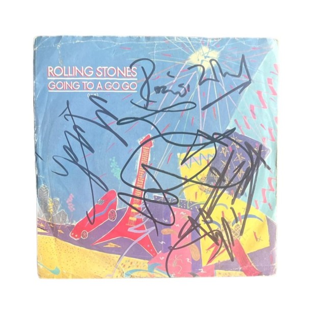 The Rolling Stones Signed Going To a Go Go 7" Vinyl