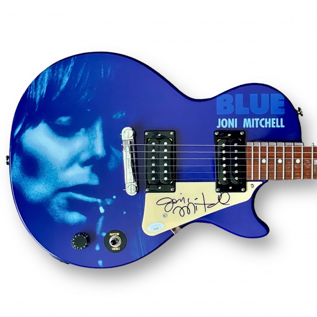 Joni Mitchell Signed Custom Wrapped Electric Guitar