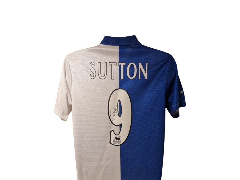 Chris Sutton Signed Blackburn Rovers 1994-95 Home Football Shirt