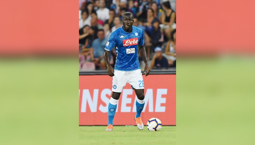 Koulibaly's Napoli Worn Signed Shirt, 2018/19