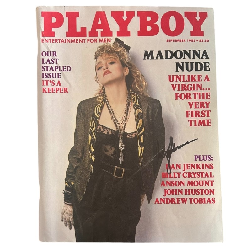 Madonna Signed Playboy Magazine