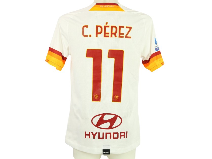 C. Perez's AS Roma Match Shirt, 2021/22