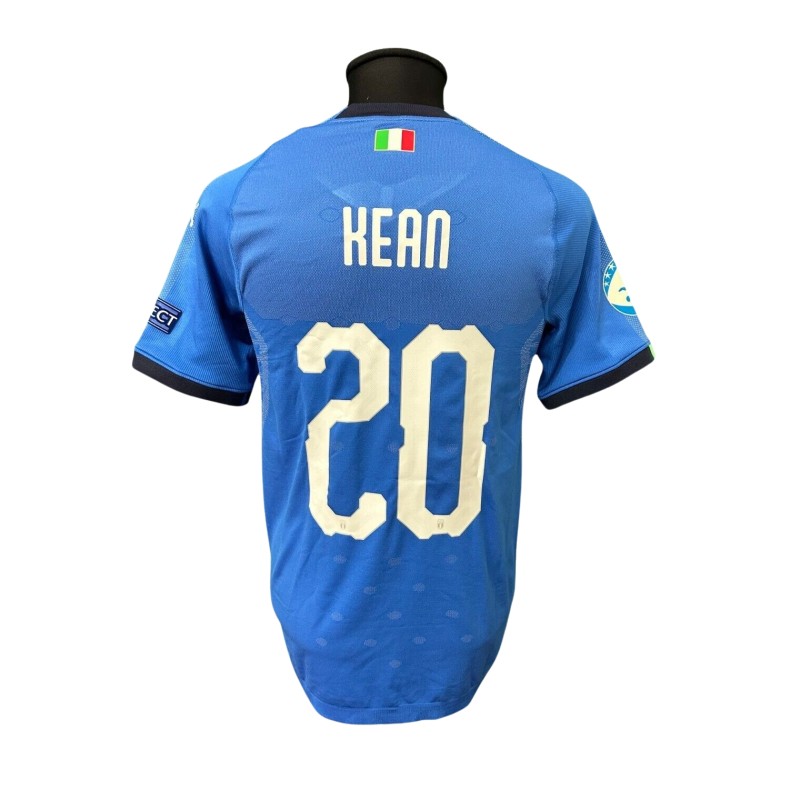 Maglia Kean Italia Under 21 preparata 2019