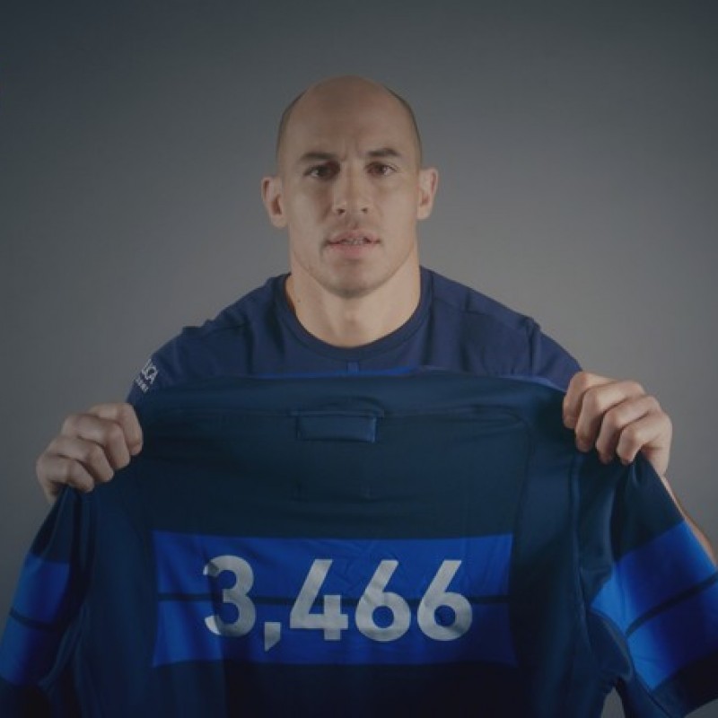 Special Sergio Parisse FIR Rugby Shirt - Signed by the Players
