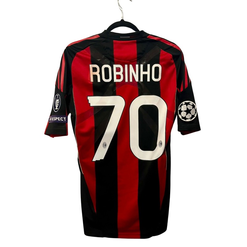 Robinho's Milan Issued Shirt UCL 2010/11