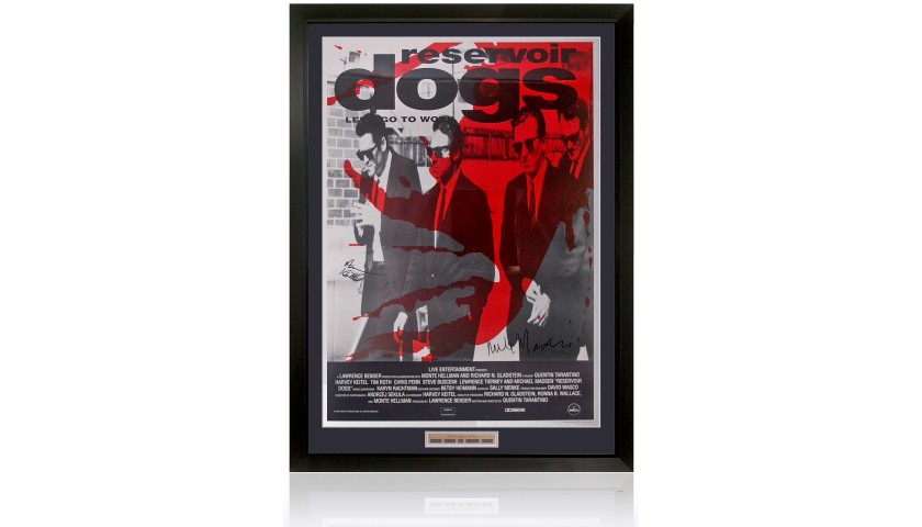 Large Reservoir Dogs Movie Poster Signed by Harvey Keitel & Michael Madsen