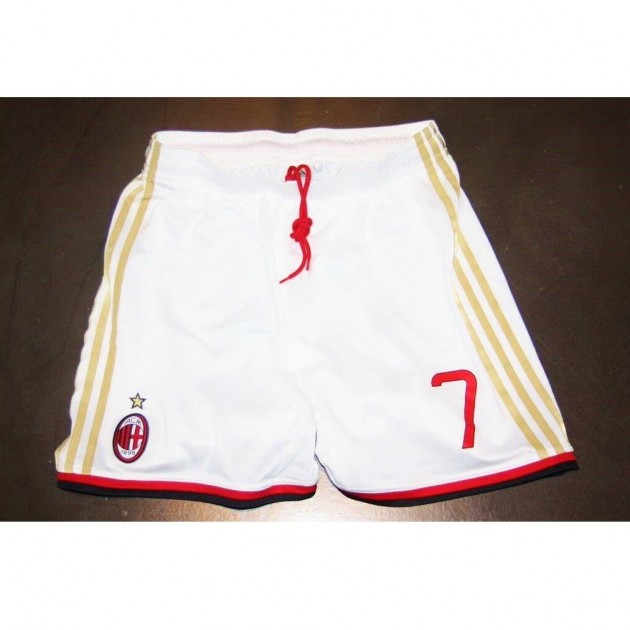 Robinho Milan match shorts worn, Serie A 2013/2014