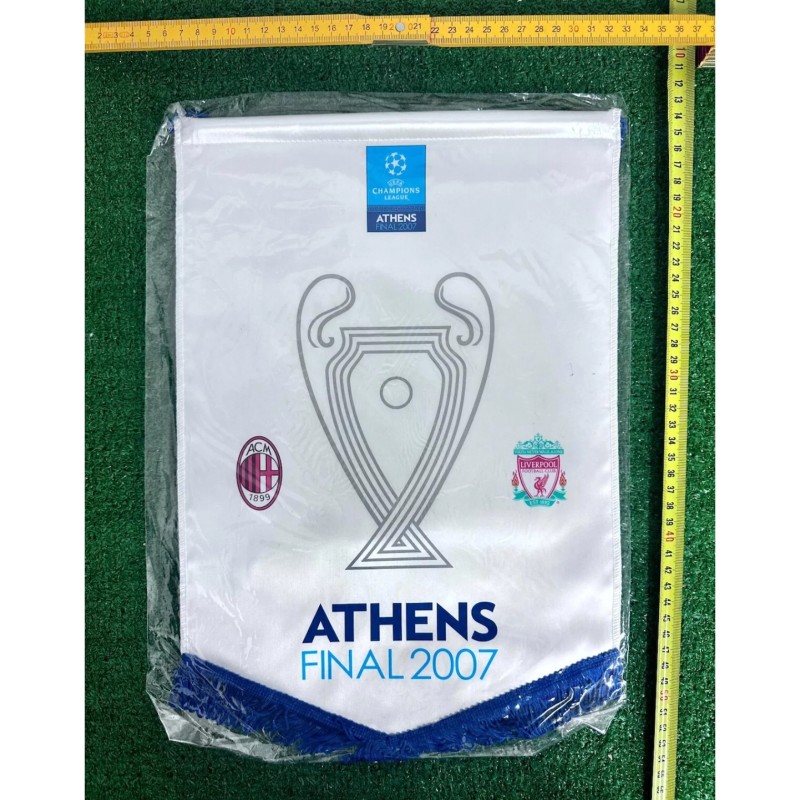 Milan vs Liverpool Official Pennant, UCL Finals 1989