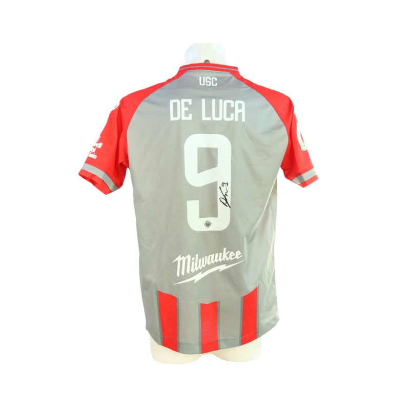 De Luca's Signed Unwashed Shirt, Cremonese vs Reggiana 2024