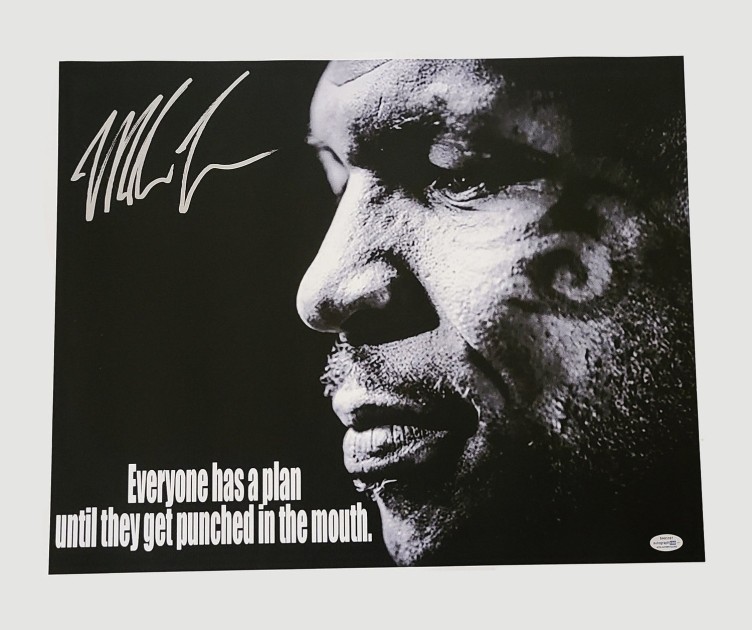 Mike Tyson Signed Canvas