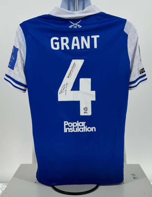 Maglia firmata del Bristol Rovers EFL Sky Bet League One di Josh Grant indossata durante la partita