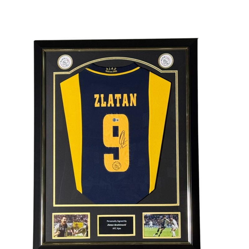 Zlatan Ibrahimović's AFC Ajax Signed and Framed Shirt