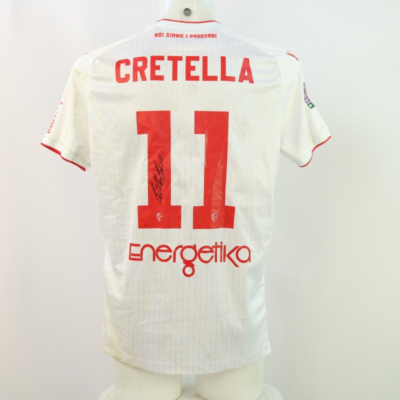 Cretella's Signed Unwashed Shirt, Padova vs Renate 2024