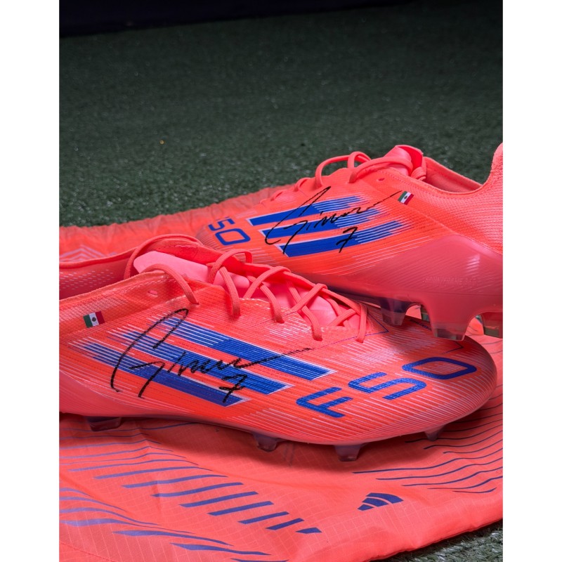 Gimenez's Milan Signed Adidas F50 Football Shoes, 2025/26