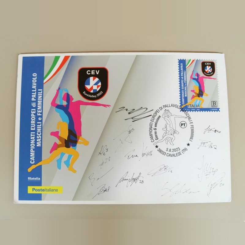 Stamp European Championships 2023 - autographed by the national team