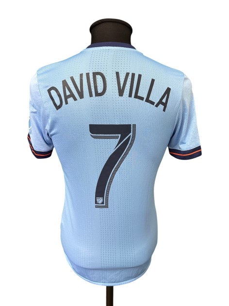 David Villa's New York City Match-Worn Shirt, 2017/18