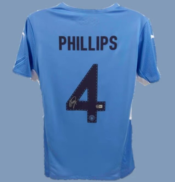 Kalvin Phillips' Manchester City Signed Replica Shirt