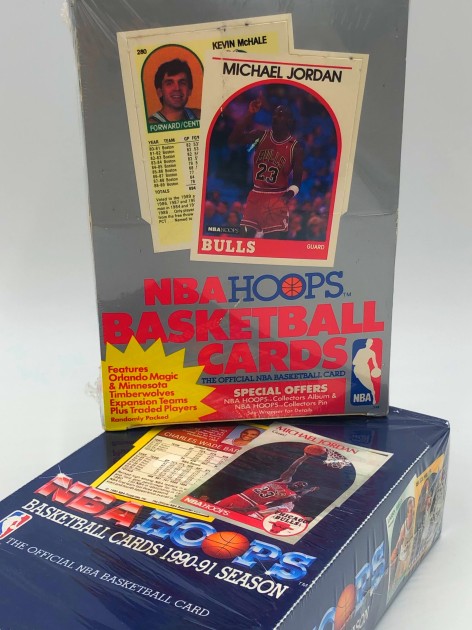 NBA HOOPS Trading Card Wax Boxes 1989 and 1990