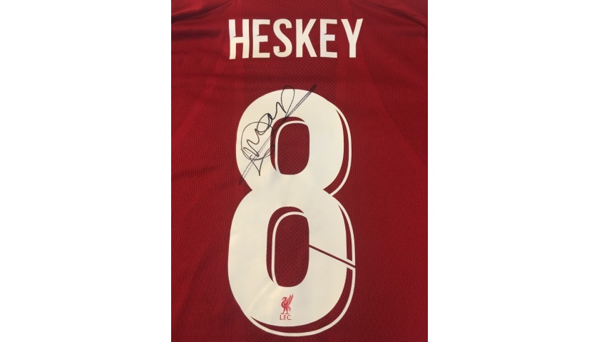 Heskey's Liverpool FC Legends Match Worn and Signed Shirt