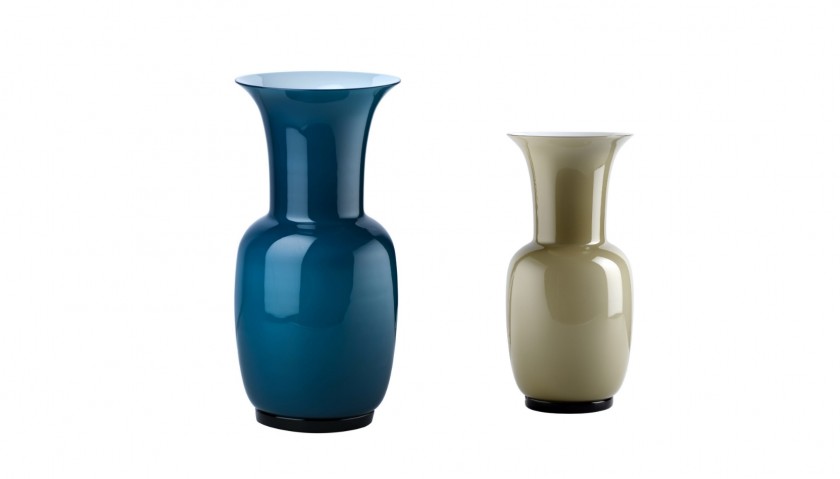 Venini Opalini Collection Vases 