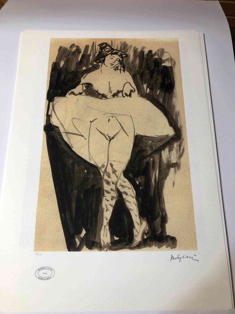 Offset lithography by Amedeo Modigliani (after)