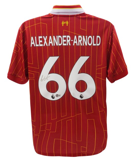 La maglia replica firmata da Trent Alexander-Arnold del Liverpool FC