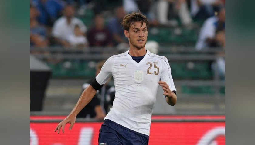 Rugani's Match-Issue/Worn and Signed Kit, Italy-France 