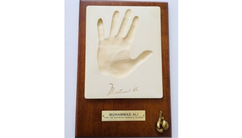 Muhammad Ali Handprint Plaque