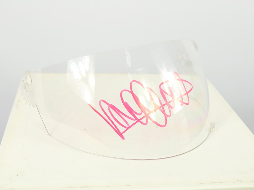 Visor Signed by Valentino Rossi