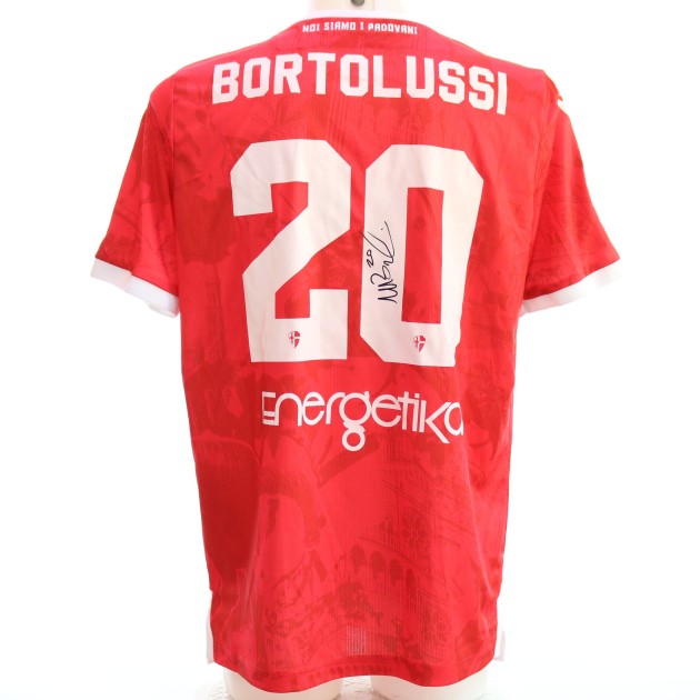 Bortolussi's SIgned Unwashed Shirt, Caldiero Terme vs Padova 2024