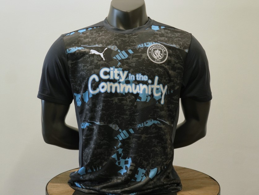 Ayaka Yamashita's Worn Pre-Match T-Shirt from Manchester City v Everton