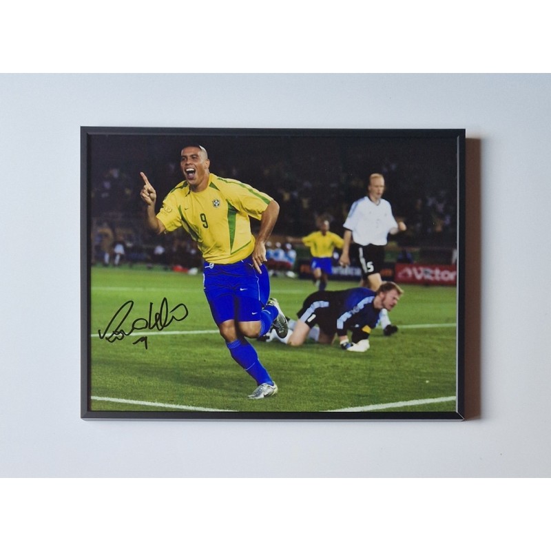 Ronaldo's Brazil Signed and Framed Picture