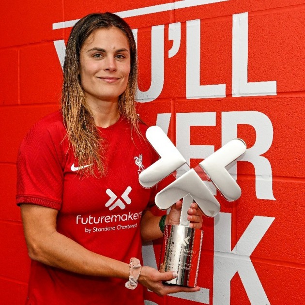 Katie Stengel's October LFC Women's Player of the Month Trophy