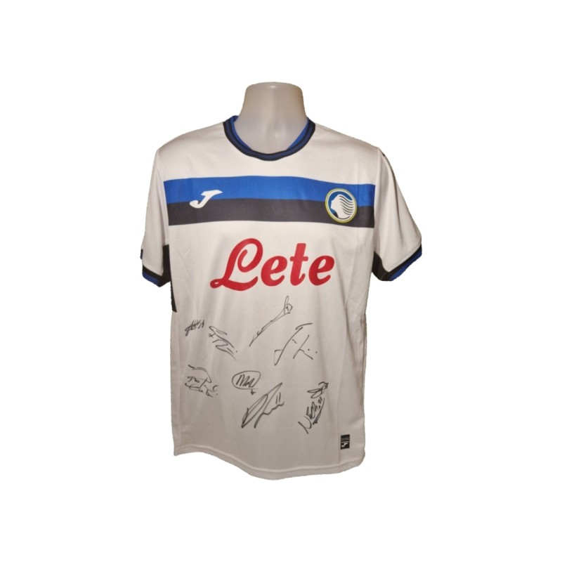 Maglia da calcio dell'Atalanta 2024-25 firmata da più squadre