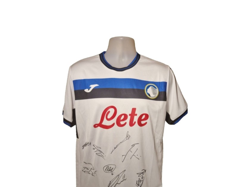 Maglia da calcio dell'Atalanta 2024-25 firmata da più squadre