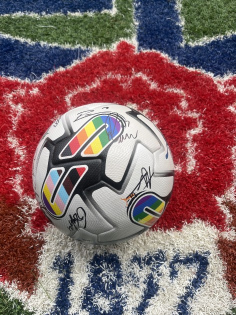 BWFC Sqaud Signed EFL Rainbow-coloured Match Used Football - CharityStars