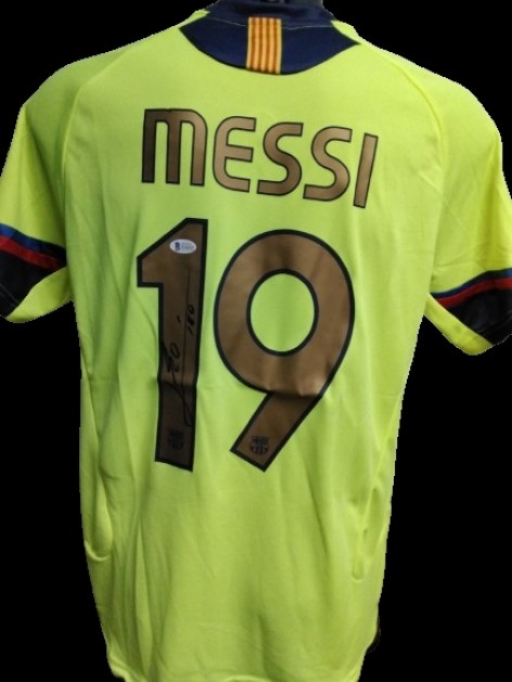 Maglia replica Messi Barcellona, 2007/08 - Autografata