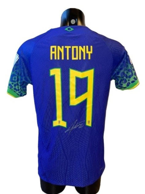 Antony's Brazil Signed Replica Shirt, 2022