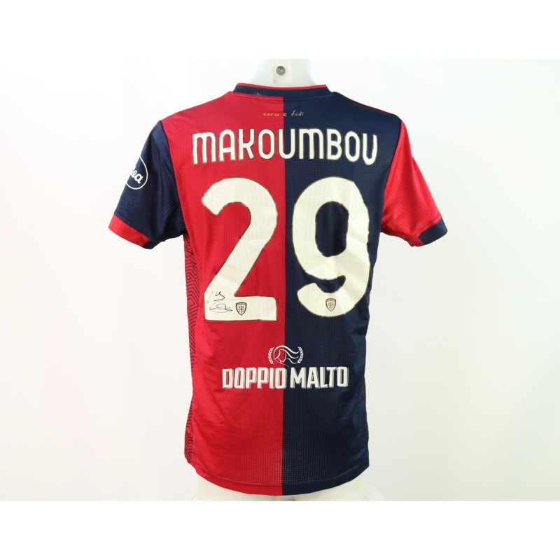 Maglia Makoumbou Unwashed, Udinese vs Cagliari 2024 - Autografata